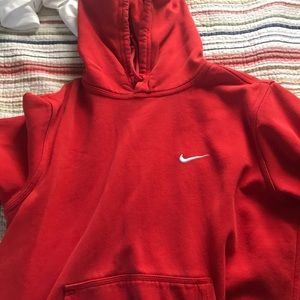 Nike red hoodie
